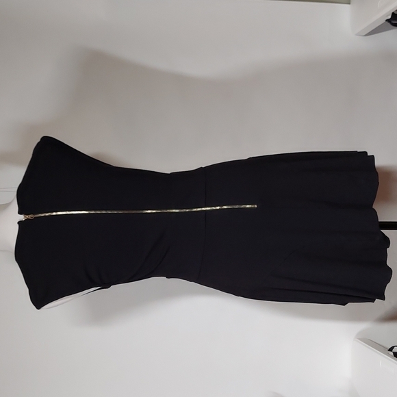 TED BAKER Aruna black bow embellished pleated Fit and Flare Dress Size 2 - Picture 6 of 12